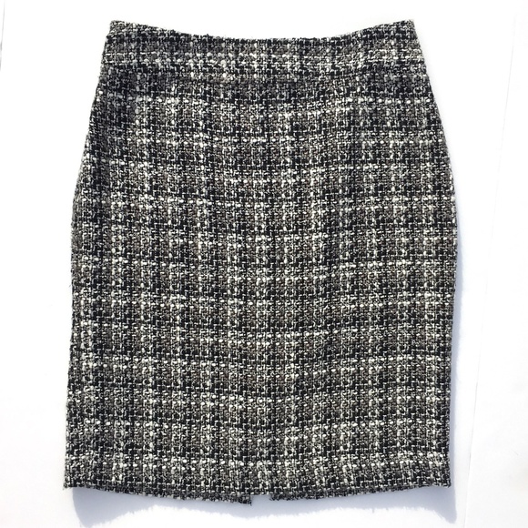 Banana Republic Nubby Wool Tweed Pencil Skirt sz 4 - Picture 2 of 12